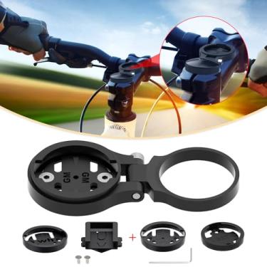 Imagem de Suporte de haste frontal para bicicleta - Suporte ajustável para haste de bicicleta compatível com Wahoo Elemnt, Garmin Edge, Bryton Rider, Stages Dash, Hammerhead Karoo e mais para computadores de