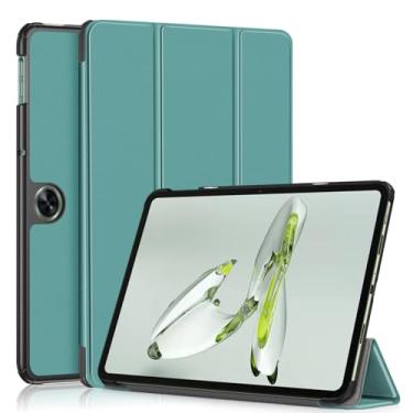 Imagem de Gylint Capa para OnePlus Pad Go 2023 de 11,4 polegadas, capa dobrável de couro PU ultrafina com suporte para OnePlus Pad Go/Oppo Pad Air2 2023/Oppo Pad Neo 2024 11,4 polegadas verde