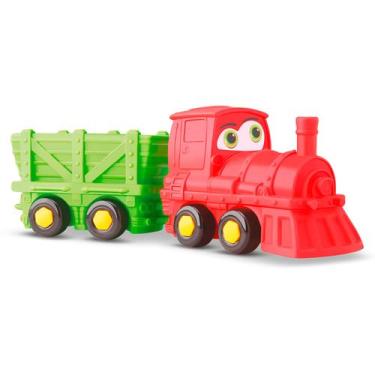 Imagem de Trem De Brinquedo Baby Start Soft Maria Fumaça 31 Cm - Silmar Brinqued
