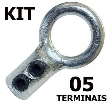 Imagem de Terminal de Reparo Cabo de Aço Academia 5 Unidades - FamaFit