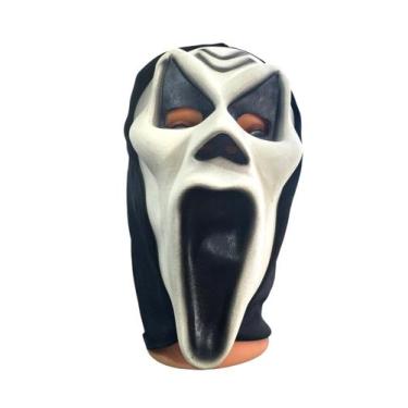 Imagem de Fantasia Máscara de látex Fantasma Bocão assustador p/ festa - Blook