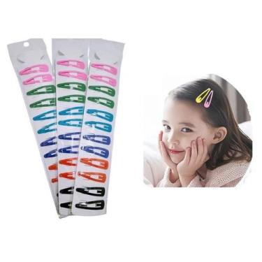 Imagem de 12 Presilhas Cabelo Tic Tac 3cm Colorido Sortido - Lynx Produções arti
