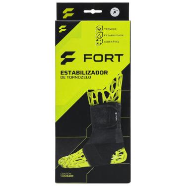 Imagem de Estabilizador de Tornozelo Fort Neoprene Preto-G