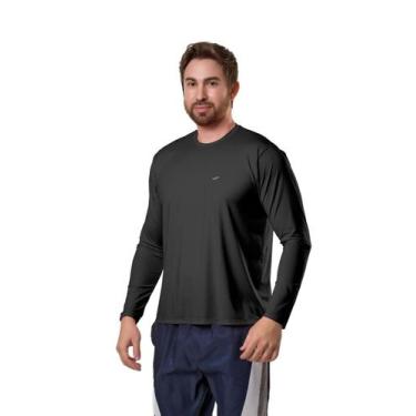 Imagem de Camiseta Térmica Segunda Pele Manga Longa Proteção UV 50 Frio Calor El