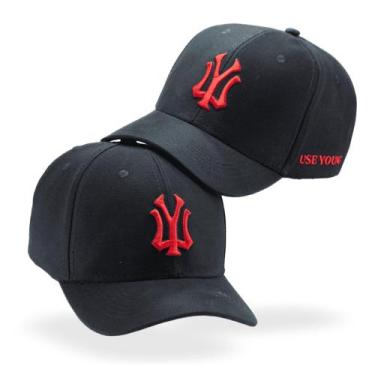 Imagem de Boné 6 Gomos Original Use Young Masculino Feminino Varias Cores, Preto