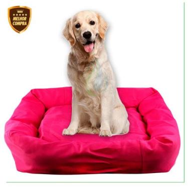 Imagem de Cama Caminha Pet Médio e Grande Porte Lavável 70cm x 70cm Para Cachorr