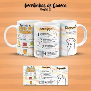 Imagem de Caneca Porcelana Personalizada Flork Receita Bolo De Laranja Bento Cak