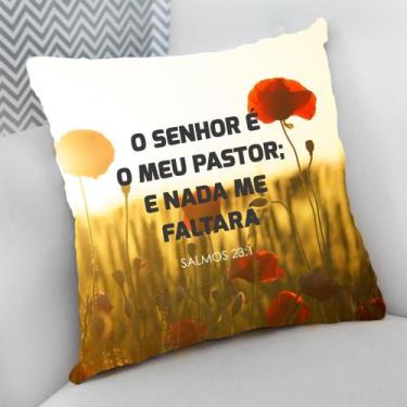 Imagem de Almofada Decorativa Cheia c/ Zíper Estampas Evangélico Católico - Delu