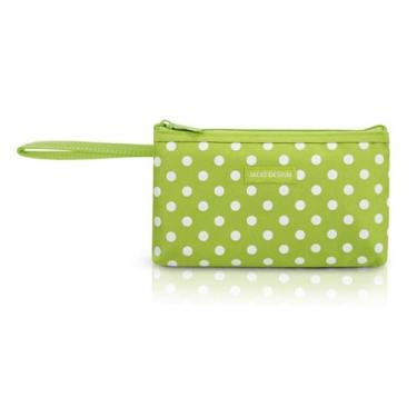 Imagem de Necessaire Feminino Alça Tamanho Pequeno Dots Jacki Design Verde