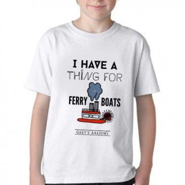 Imagem de Camiseta Infantil ou adulto  Grey's Anatomy Barca Derek Blusa Criança 