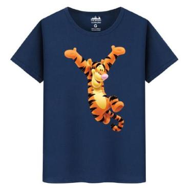 Imagem de Camiseta Masculina Casual Algodão Tigrão - Elite, Azul, XGG