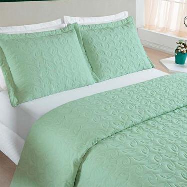 Imagem de Cobre Leito King Size Bordado Colcha Micropercal 2,40x2,80m Agata - Bi