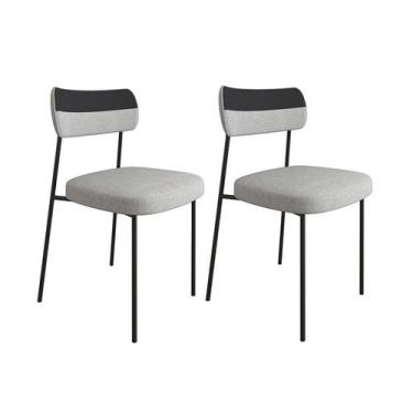 Imagem de Conjunto com 2 Cadeiras Mila Linho - SSX Multicoisas - Moveis Belo, Ci