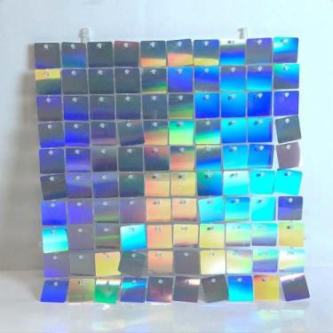 Imagem de Kit 120 Painéis Mágicos Decorativos Lantejoula Shimmer Wall Holográfic