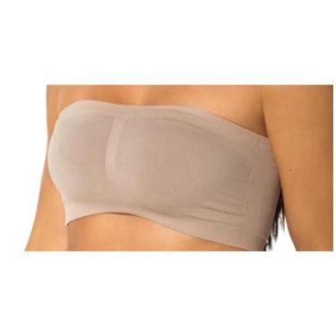 Imagem de Sutiã Trifil Top Faixa Com Bojo Removível Sem Alça , Macadamia, M