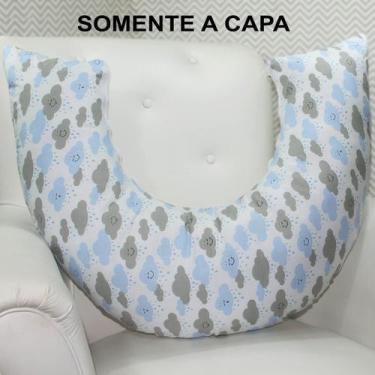 Imagem de Capa para Almofada Amamentação - Laura Baby, Chuva de Benção Azul