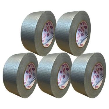 Imagem de Kit 5 Fita Silver Tape Cinza 50mm X 50mt Eurocel Tpl201