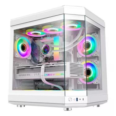 Imagem de Gabinete Gamer Liketec Unreal Snow M Atx White Sem Fans