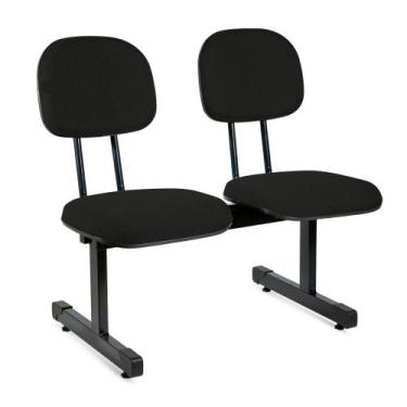 Imagem de Longarina Secretária Turim 2 Lugares s/br - Flex Cadeiras, Vermelho