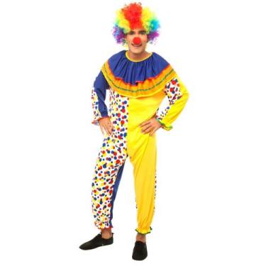 Imagem de Fantasia Palhaço Adulto Unissex - Jade Fashion, P