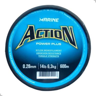 Imagem de Linha pesca Action 0,28mm Marine Monofilamento carretel 600m - Marine 
