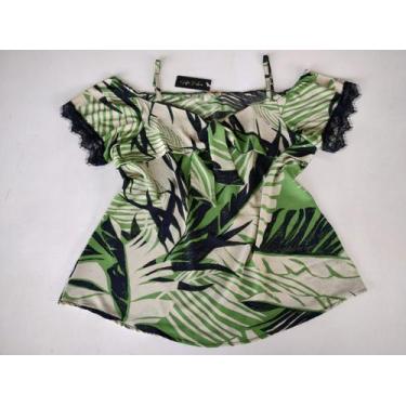 Imagem de Blusas Plus Size G2 Ciganinha Feminina 48/50 Com Alça 209 - Gatta Fash