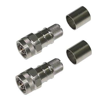 Imagem de Cable Assemblies Now - Conector N Macho - Times Microwave Easy Connector N Male Crimp - EZ-600-NMH-X - 2 Conectores para LMR-600, RFC-600, CNT-600, AX-600