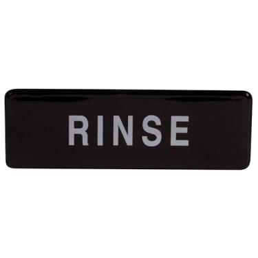 Imagem de Placa Winware Information, "Rinho", 7,6 cm x 22,8 cm, preta