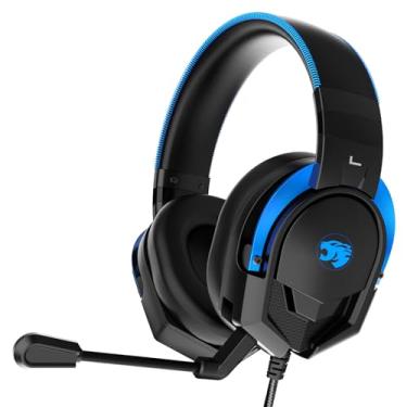 Imagem de IMYB Fone de ouvido para jogos A88 com microfone, fones de ouvido intra-auriculares com cancelamento de ruído estéreo com microfone para PC, PS5, Xbox One Series X/s, Ps4, computador, laptop, Mac,