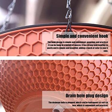 Imagem de Deco Oferece Resiliência e Foi Projetado para Resistir Ao de Drenagem. A Plantadeira Suspensa Apresenta um Grande Orifício de Drenagem que Drena Efetivamente A água, Evitando