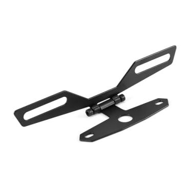 Imagem de Suporte de luz traseira para placa de carro de motocicleta suporte ajustável dobrável suporte de luz traseira para placa de carro montagem traseira para quadriciclo de motocicleta
