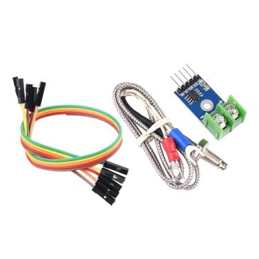 Imagem de Kokiya Sensores de temperatura termopar tipo K Max6675 baixo consumo de energia com cabo para medição de temperatura ambiente