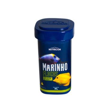 Imagem de Ração Para Peixes Alimento Nutricon Marinho Flocos 35 Gr