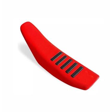 Imagem de Capa De Banco Crf 230 Crf250 Soft Gripper Antiderrapante 100% Impermeável Off Road (VERMELHO C/FAIXA PRETA)