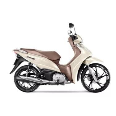 Imagem de Kit Adesivos Pleter Roda Honda Biz 125 Branco - Resitank