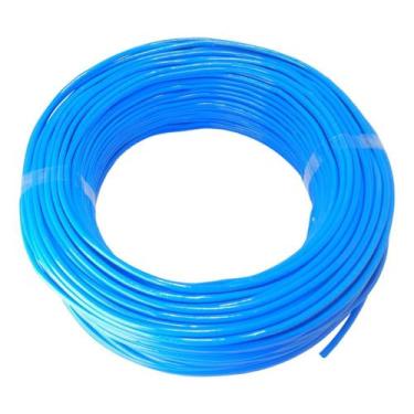 Imagem de Cabo Flexivel 6mm Rolo 50 Metros Fio Elétrico, Azul