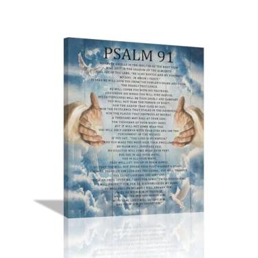 Imagem de Salmo 91 arte de parede Salmos 91 imagens escrituras decoração de parede arte religiosa decoração de parede salmo 91 presentes decoração de parede espiritual pôsteres cristãos pinturas em tela para