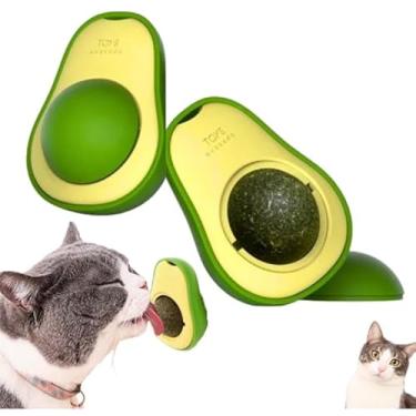 Imagem de Abacate De Brinquedo Para Gatos Com Catnip Erva Gato Natural