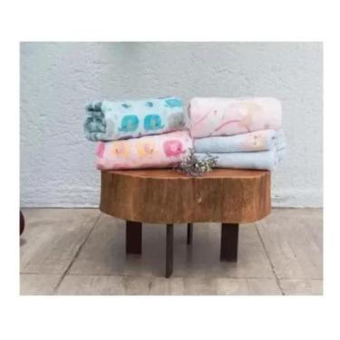 Imagem de Cobertor Baby Flannel Infantil 90x1,10 Menino Azul - Camesa