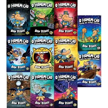 Imagem de Coleção O Homem-cão Completa - Volumes 1 Ao 11 - Dav Pilkey - Cia das 
