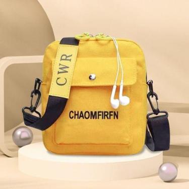 Imagem de Bolsa de Ombro Shoulder Bag Streetwear Estilosa Tiracolo Amarela - UOU