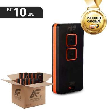 Imagem de Kit 10 Controles Remoto PPA Zap Portão Alarm Preto/Laranja 433,94mHz