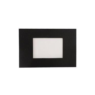 Imagem de Balizador de Embutir Escada Parede 4x2 Alumínio Preto RL - Real Lustre