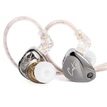 Imagem de KZ Castor in Ear Monitor Fones de ouvido IEM intra-auriculares, 2DD Tuning ajustável Dual-Driver Supper Bass fones de ouvido com fio, Harman Target com versão de graves melhorada para