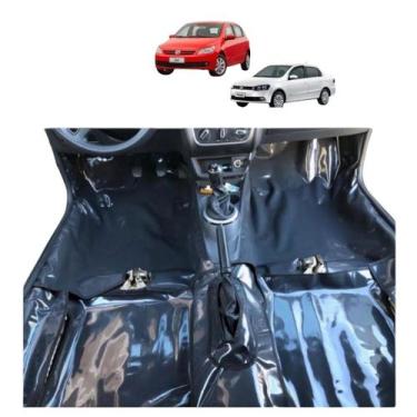 Imagem de Tapete Carpete Em Vinil GRAFITE Assoalho Gol Voyage G5 G6 G7 - MANOS T