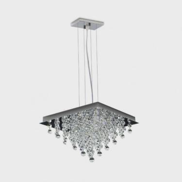 Imagem de Pendente Itália Cristais 4 Luzes G9 25x25cm Gpit252504pdv2 Bronzearte