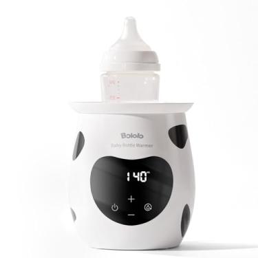 Imagem de BOLOLO Aquecedor de mamadeira, aquecedor rápido de mamadeira para leite materno e fórmula, com controle preciso de temperatura, fácil de usar, diâmetro grande, livre de BPA