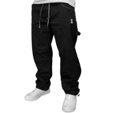Imagem de Calça Tradicional Reta Masculina PRETA UNSTOPPLABLE-Masculino