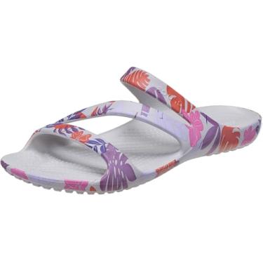 Imagem de Crocs Sandália feminina Kadee II com tiras, Branco pérola tropical, 36