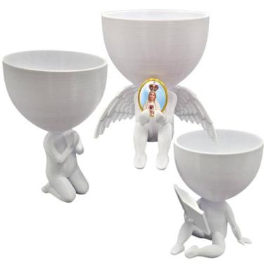 Imagem de Kit 3  Vasos Planta Nossa Senhora de Fatima Capelinha Oração - Point d